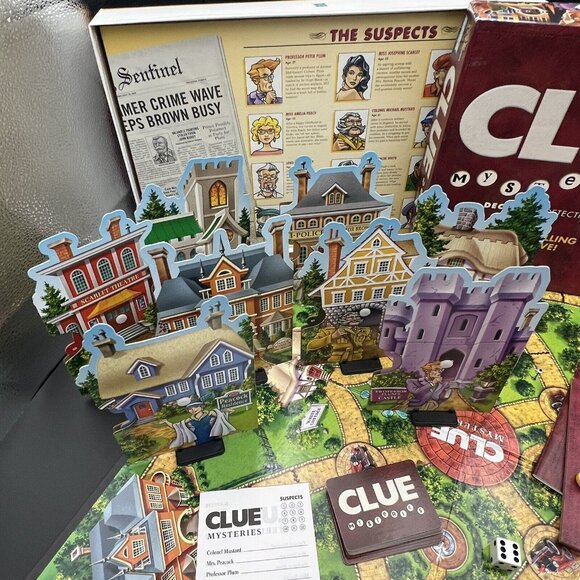 2005 Clue Mysteries Decoding Detective 50 Cases Board Game Parker Bros COMPLETE - Picture 4 of 16